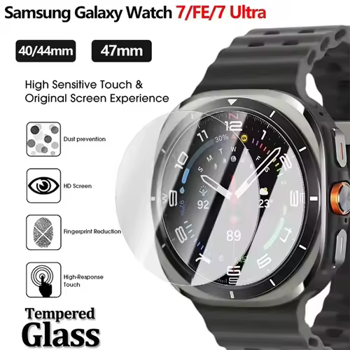 Glass Protective Film For Samsung Galaxy Watch 7 Ultra 6 5 4 Screen Protector Samsung series 40mm 44mm 45mm 46mm 47mm 42mm 43mm - Image 3