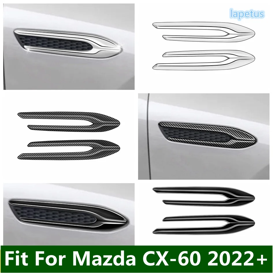 

Door Body Bottom Mouldings Side Air Flow Vent for Fender Hole Cover Trim Car Accessories Fit For Mazda CX-60 2022 2023 2024