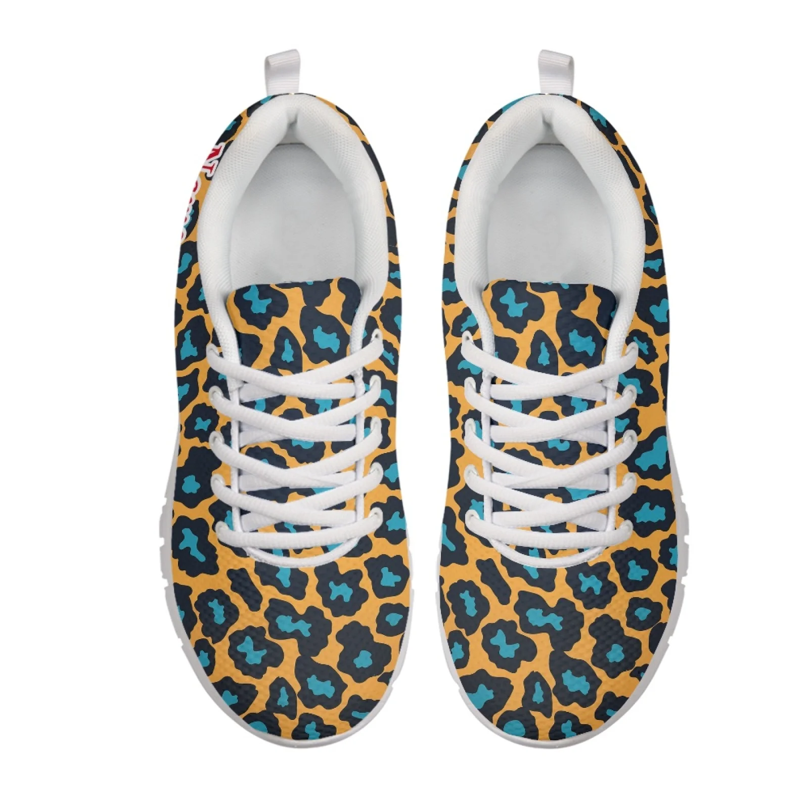 Coloranimal Leopard Print Breathable Running Sneakers, Mesh EVA Sole Athletic Trainers for 2026 Trending Daily Walking Travel
