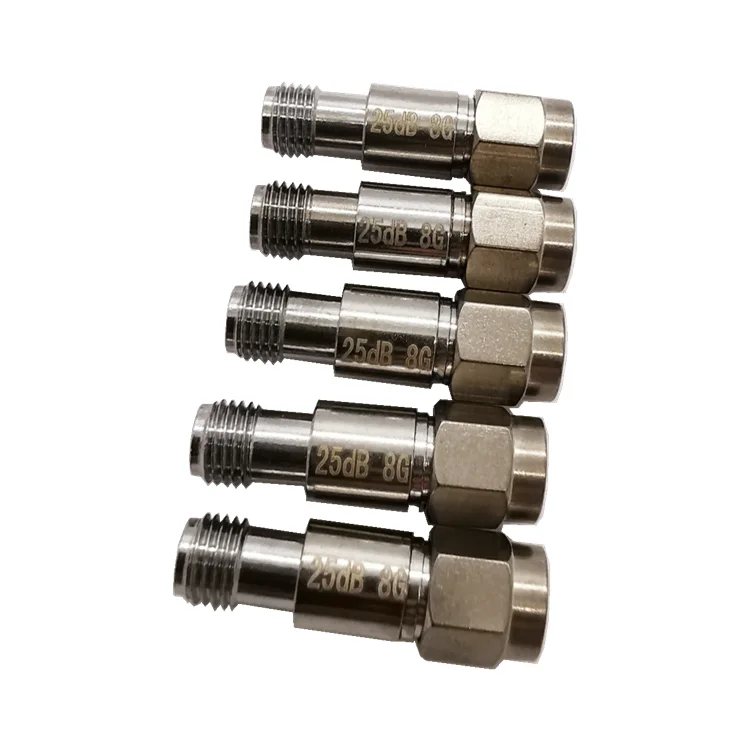 2W SMA Attenuator 1dB 2dB  3dB 6dB 10dB 20dB 30dB 40dB 60dB DC-8GHz RF Coaxial Fixed Attenuator high Frequency SMA  Connector