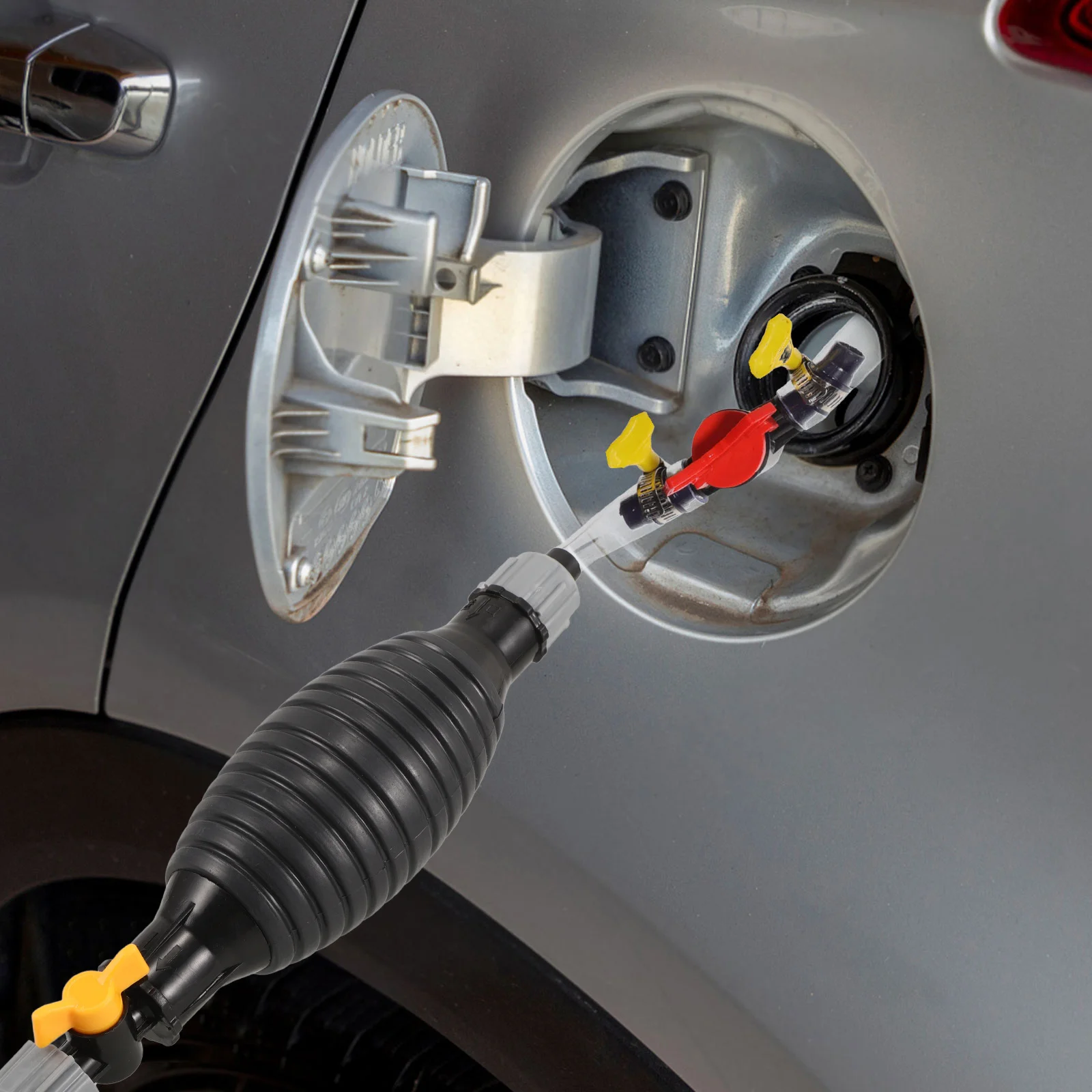 

Manual Siphon Pump Portable Fuel Transfer Tool For Water Oil Car Maintenance Hand Pump Liquid Sucker