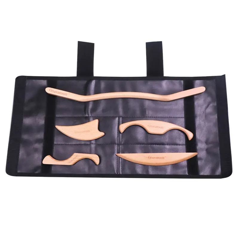 

Wooden Fascia Knife Full Kit, Neck Membrane Knife, Muscle Fascia Massage Relaxation Tool, Meridian Dredging Scraping Knife