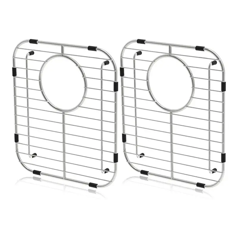 

-November Universal Double Bowl Sink Bottom Grid 13.2 X 11.6 X 1.25 Inch, 2Pcs For Kitchen Sink Protectors