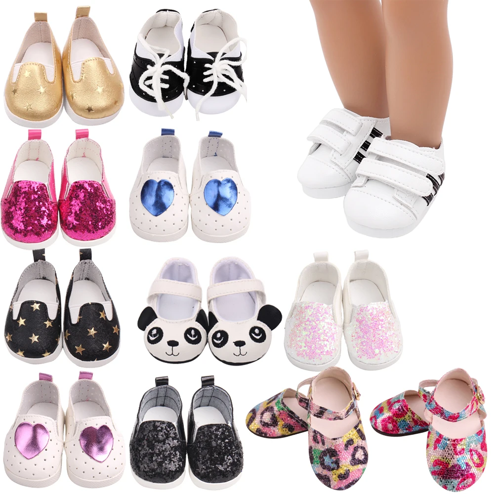 Various Casual Sports Shoes American 18 Inch Girl Doll Princess Shoe Ours & Generation Children Toys Dolls Dress Shoes Dropship