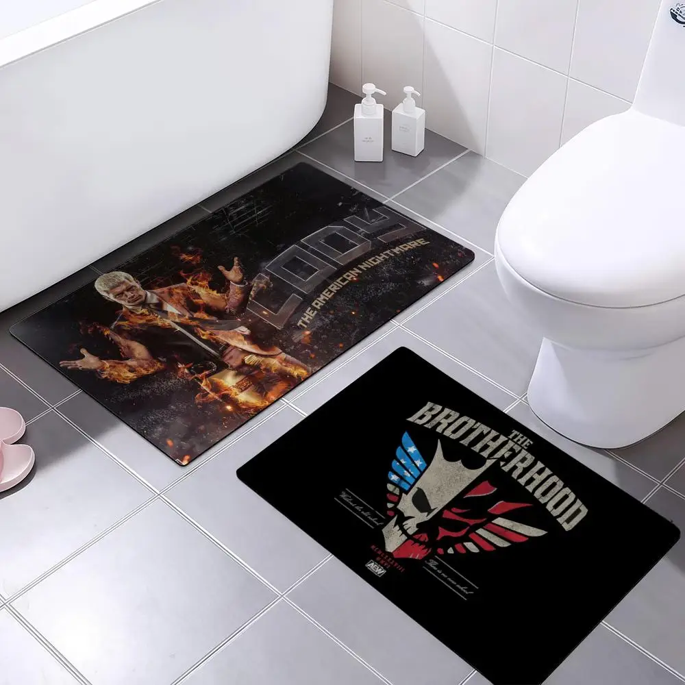 

Bathroom Absorbent Floor Mat, Toilet Of The Bathroom, Household Floor Mat, Door Mat Wrestler Cody Rhodes Floor Mat Soft Diatom