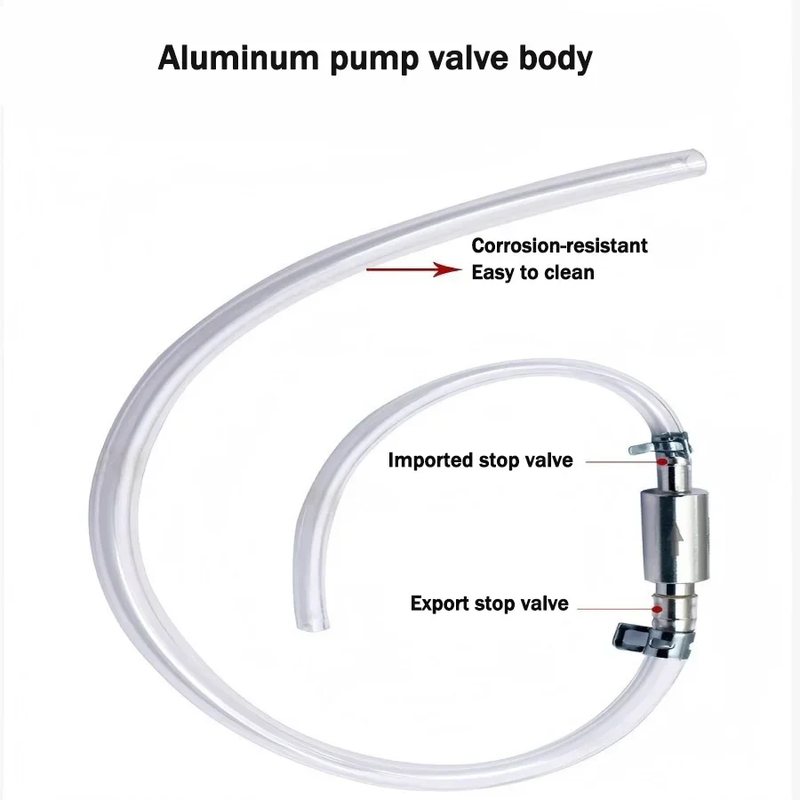Manual Fluid Extractor Pump, Motorcycle Brake Bleeder Kit, One-Way Check Valve Hydraulic Brake Clutch Bleeding Tool, with Alumin view 5