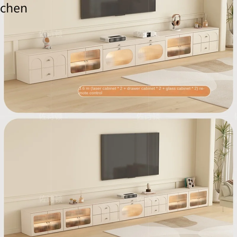 YFY  Laser TV Cabinet Floor Legless Combination Deck TV Stand