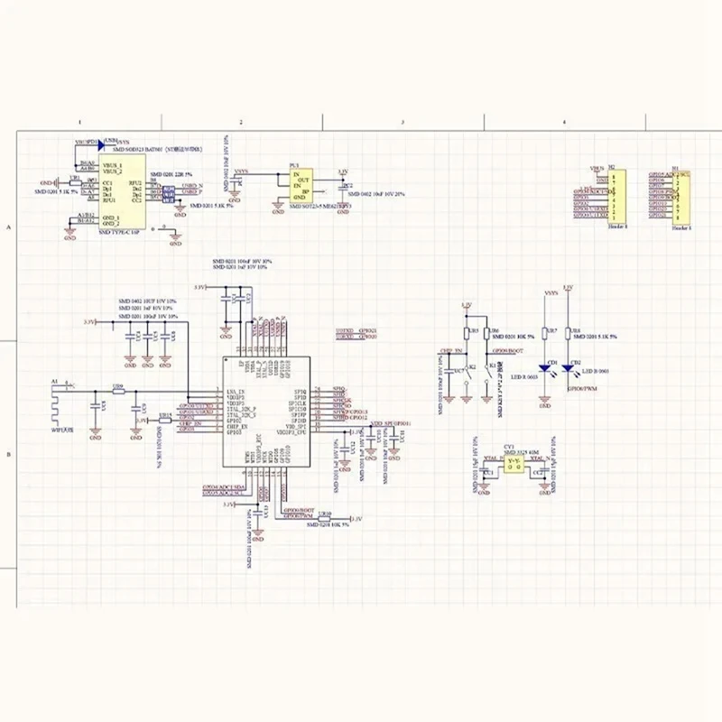 ESP32-C3 Development Board ESP32 Mini Wifi Bluetooth Development Board Easy Expansion And Power Supply Flexibility