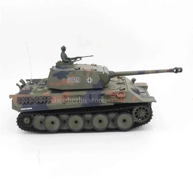 Henlong 3819-1 Grote Duitse Panter Moderne Hoofdgevechtstank Bb Kogels Afstandsbediening Simulatie Rupsband Tank Kind Speelgoed