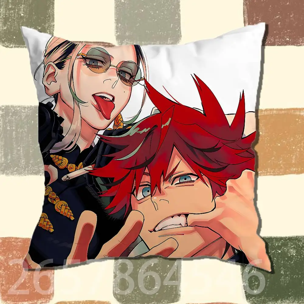 G-Gokurakugais Polyester Printed Pillow Cover Square 30 35 40 45 50 55 cm Soft for Sofa Bed Car Home Decor