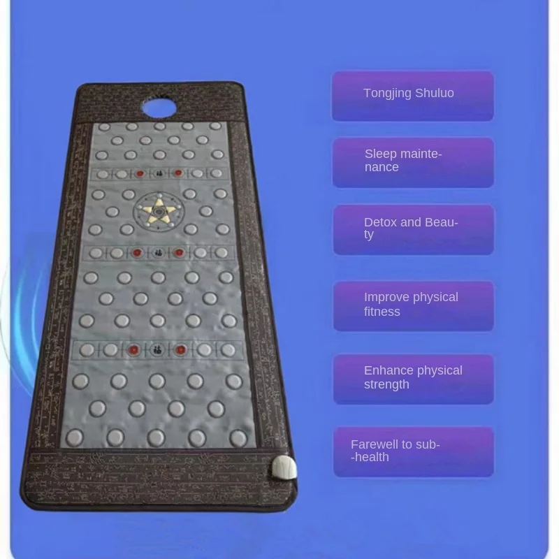 Photon and Infrared Energy Therapy Mattress Terahertz Magnetic Therapy Bed with Yellow Crystal and Magnetic Stones for Beauty