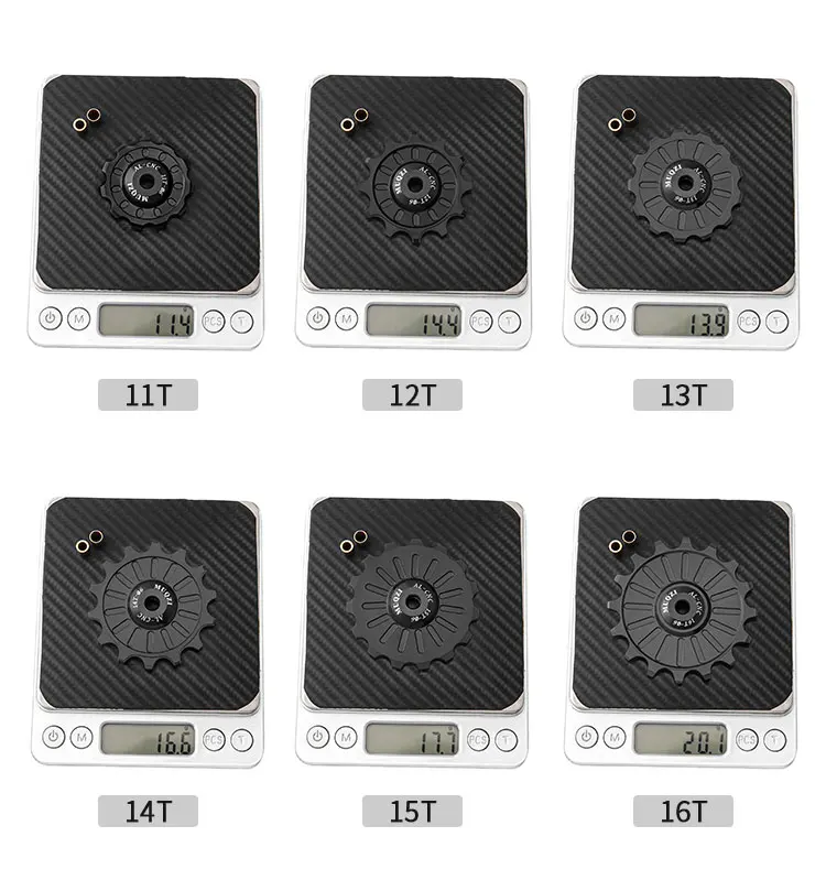MUQZI 11/12/13/14/15/16/17T Schaltwerk Jockey Rad Keramik Pulley MTB Riemenscheiben Rennrad Keramik Lager Guide Rad – Detail 11