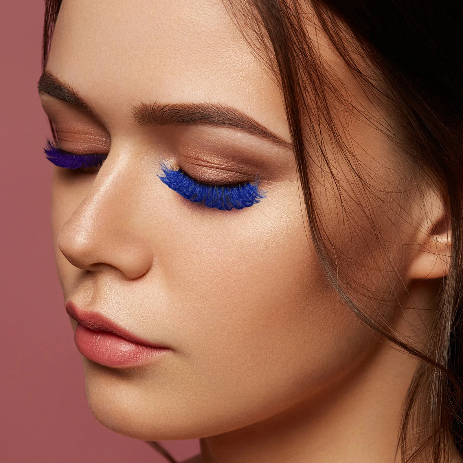 Cílios postiços 3d coloridos, maquiagem densa para mulheres, festa noturna, casamento, cosplay, acessórios para os olhos, ferramentas de beleza