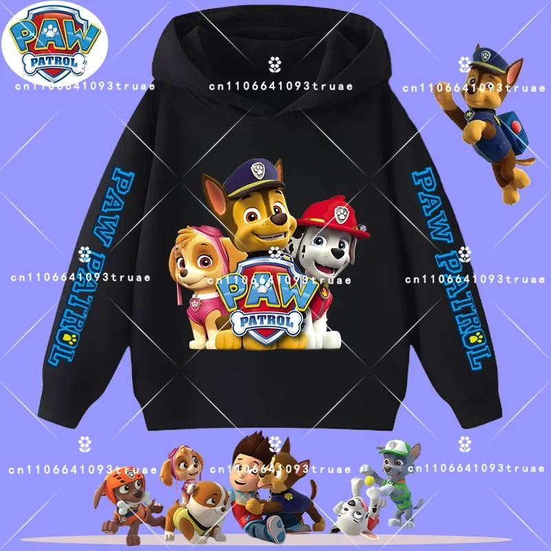 Children's hooded sweatshirt style PAW Patrol boys'sport shirt with cartoon print,spring-autumn long-sleeved pullover casual top