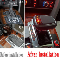 For Audi A4 B8 A6 C6 C7 A7 S7 S6 Q7 Q5 8r A5 S5 Led Gear Shift Knob Shifter Lever Stick Gearbox Handle Gear Rod Car Accessories