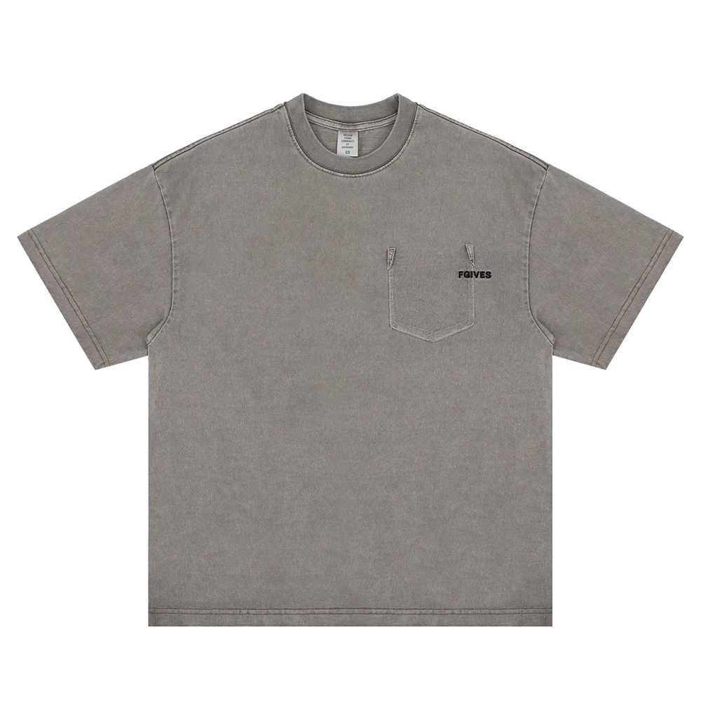 Superway Original Design Retro Embroidery T-Shirt Men Casual  Streetwear Hip Hop Oversized Tee Y2K Vintage American Style Tops