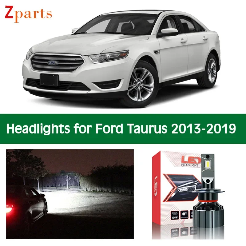 Lampy samochodowe do Ford Taurus 2013-2019 Reflektor LED Światła mijania Światła drogowe Super jasne żarówki samochodowe Oświetlenie Akcesoria do lamp