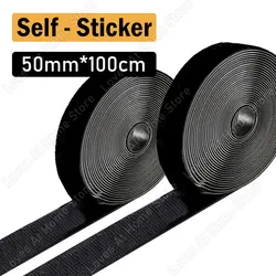 Self-Adhesive Hook And Loop Magic Fastener Tapes Strong Adhesive Glue Sticker Velcros Strap Sewing Fabric Tapes 0.5/1/2 Meters