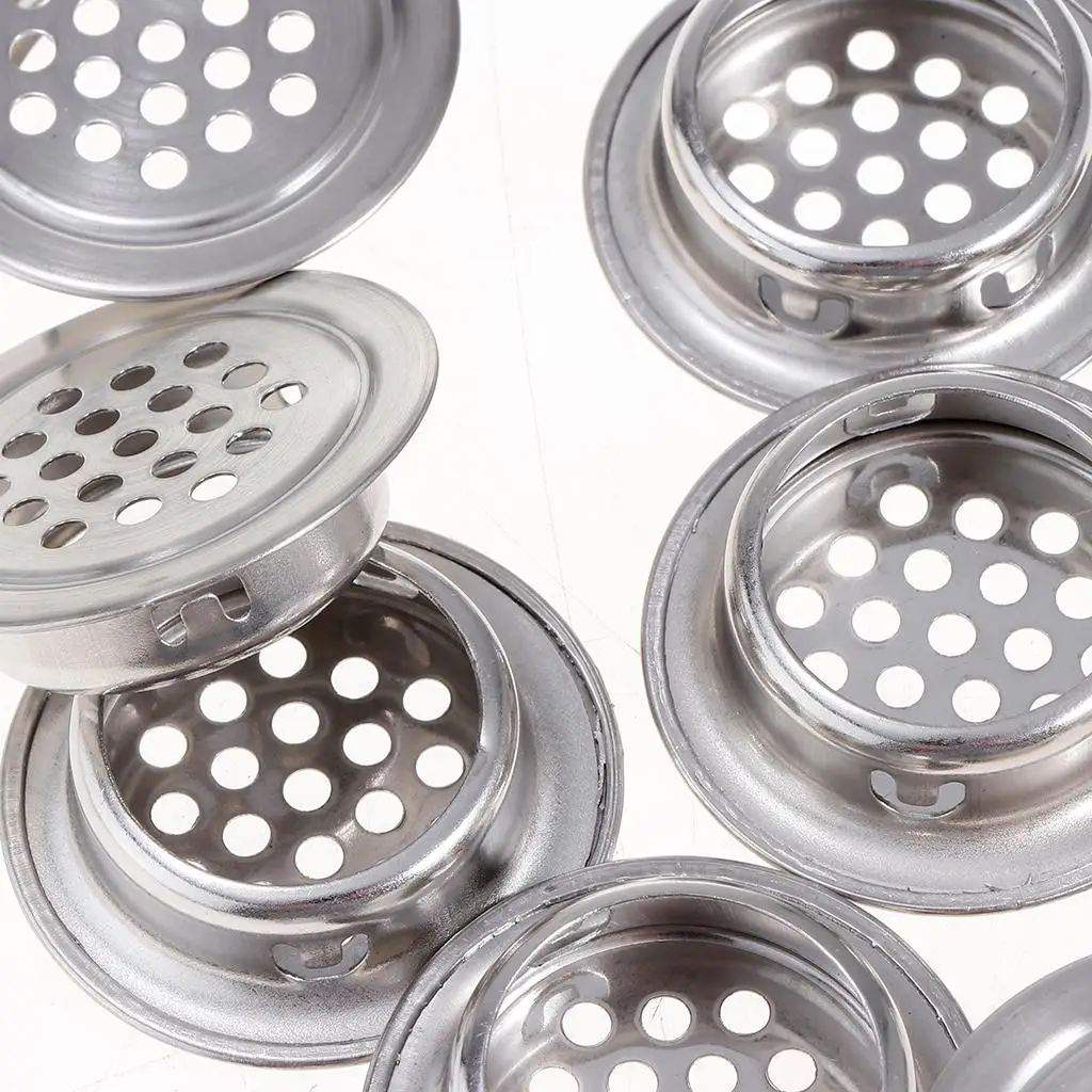 10 قطعة شكل دائري المطبخ شبكة ثقب مصفاة تنفيس الهواء غطاء كوة #5