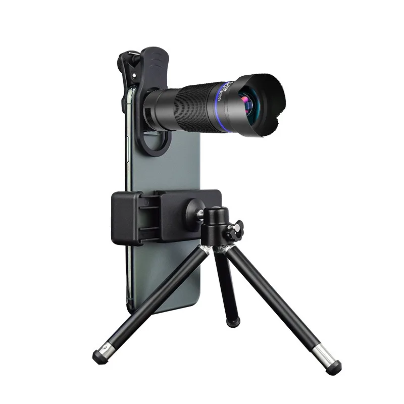 

36X mobile phone telephoto lens, outdoor high definition high power large field of view fishing live broadcast monoculars