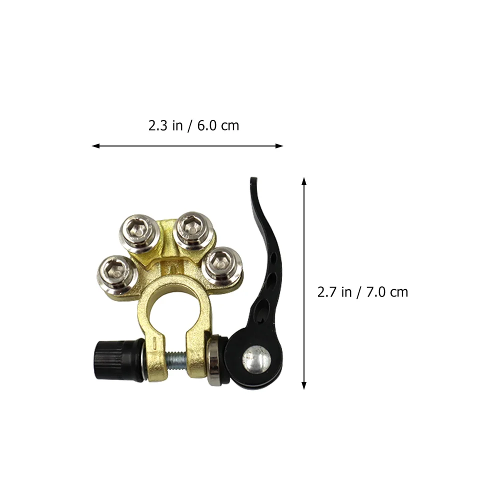 Pile Head Terminal Screw End Car Clamp Vehicle Clip Porous Cable Side Batteries Connector Iron Brass