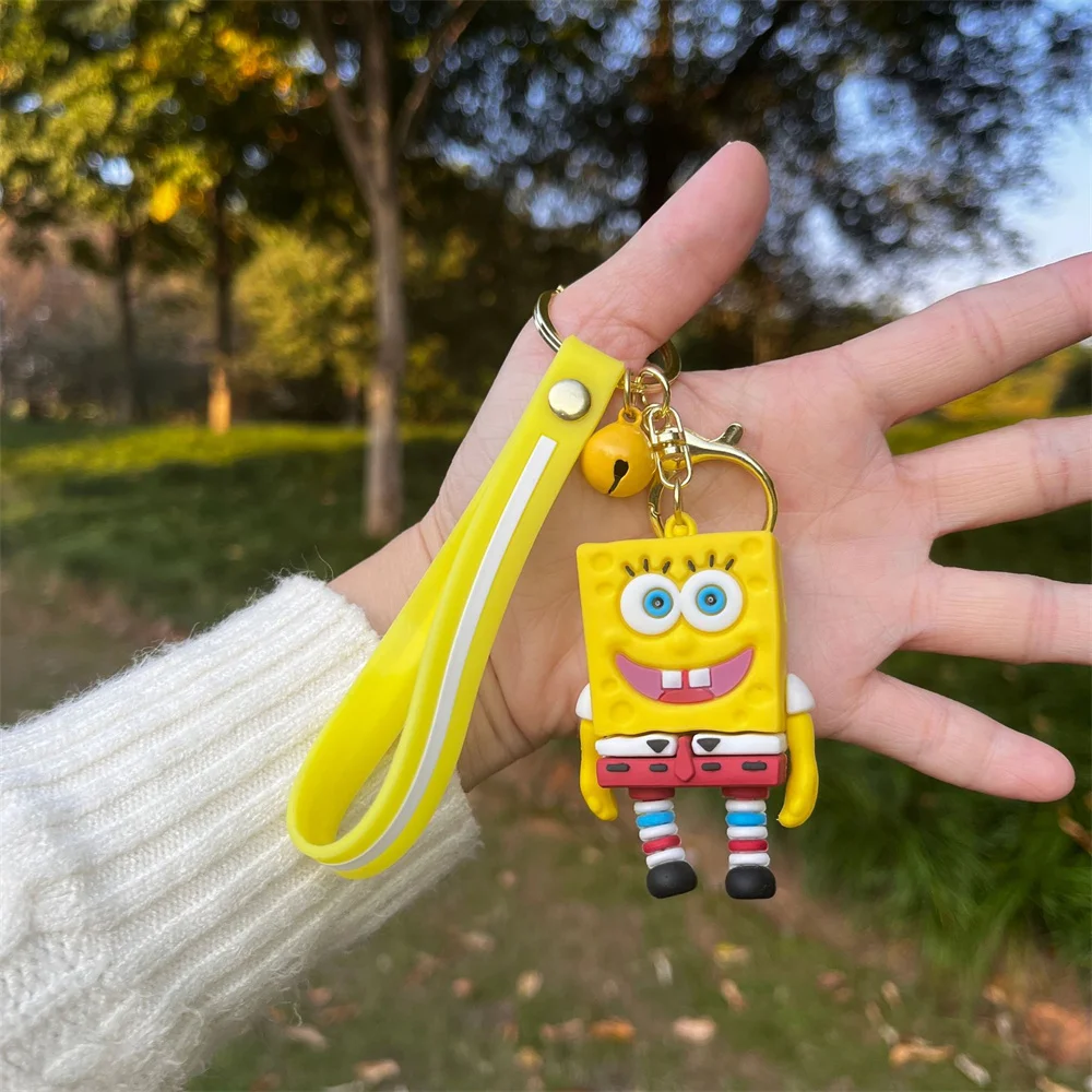 Miniso Creative SpongeBob Crab Boss Cartoon Keychain Doll Small Gift Pendant Cute Pendant