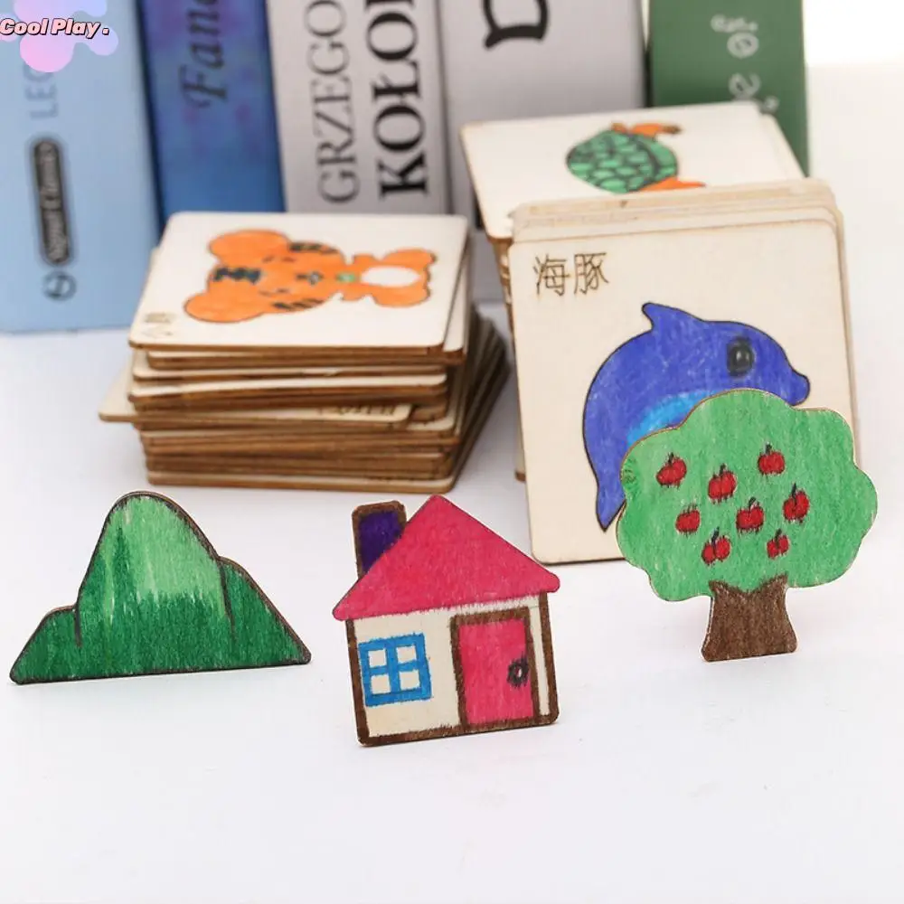 

Hands-on Creativity Painting Template Hollowed Out Template Wood DIY Painting Stencils Graffiti Toys Puzzle Painting