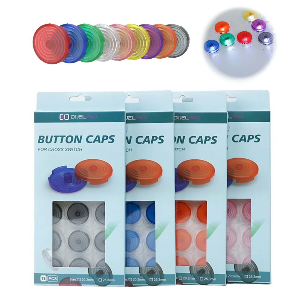 Replacement Arcade Hitbox Controller Button Caps Mechanical Push Button Diameter 20.2/25.3mm For Kailh/Cherry/TTC SwitchDuelpad