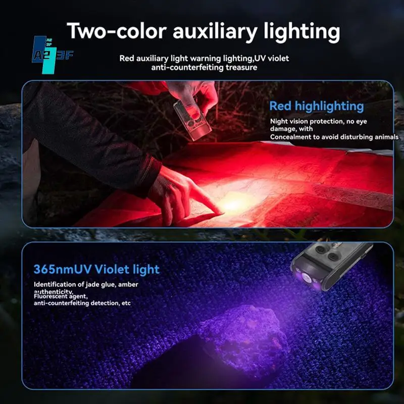 a23f-v30-flashlight-keychain-power-bank-uv-magnetic-beep-clip-rechargeable-camping-fishing-torch-emergency