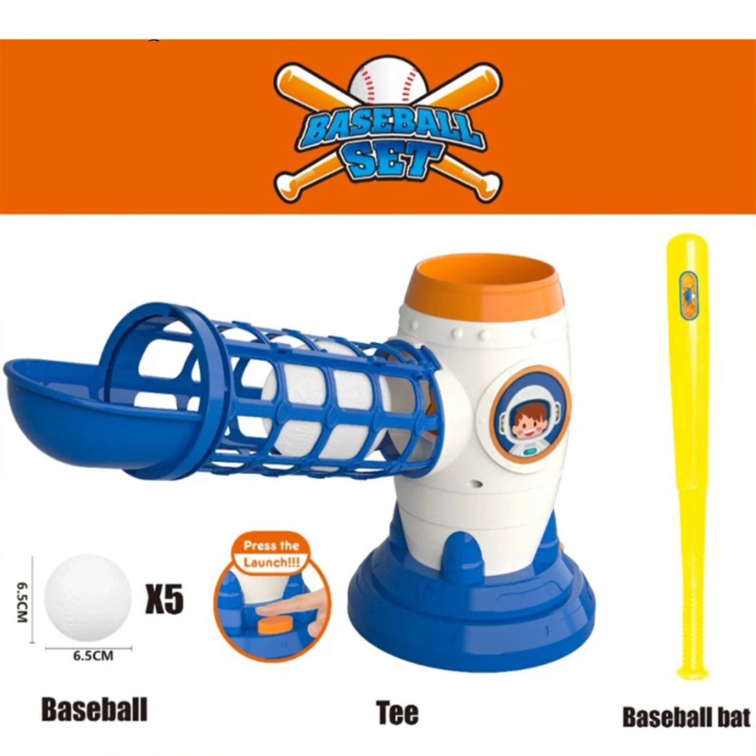 Children RC Rocket Electric Toy Baseball Launcher Sports Ball Serve Practice kids Game Sets Automatic Catapult Machine Boy toys