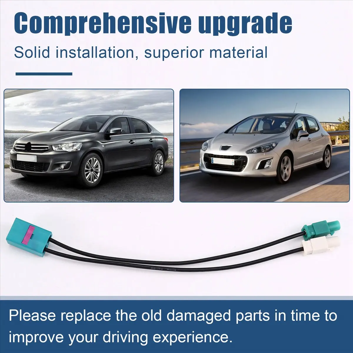 #90S Automotive Parts & Accessories,For Peugeot Citroen RCC NAC MRN Car Radio Wireless Cable Adapter (ABS)