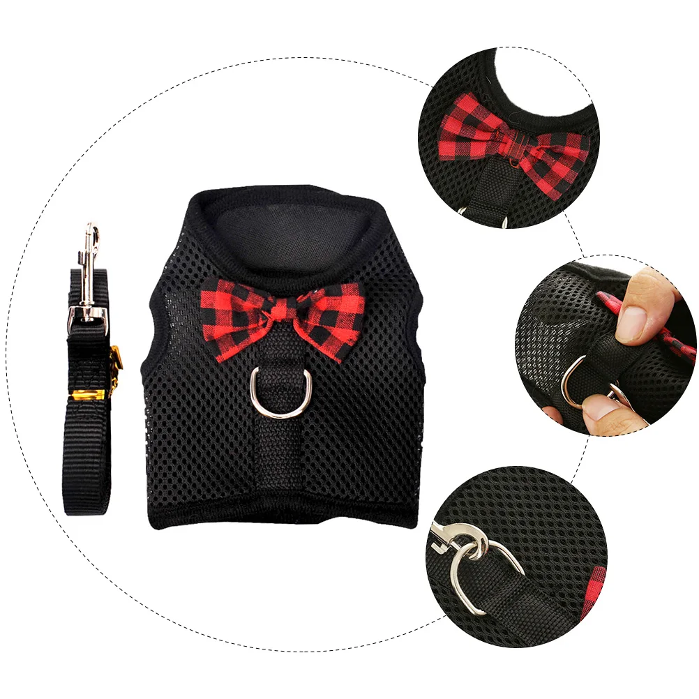 

Pet Harness Dog Vest Set Lightweight Durable Mesh Cloth Small Pets Supplies No Pull Belts Puppy Training Outdoors Dog Chest