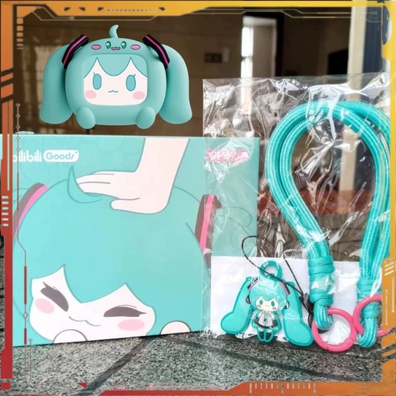 

Подлинный сенсорный экран Hatsune Miku, интерактивная беспроводная Bluetooth-подарочная коробка, ремешок на запястье, периферийная коробка для гарнитуры, куб для лица, ЖК-дисплей, подарок