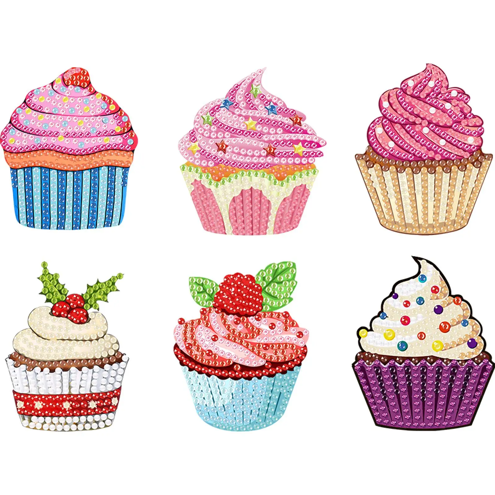 6Pcs Cake 2D Acryli…