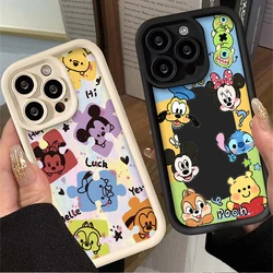 Disney Stitch Winnie The Pooh Soft Silicone Case for Xiaomi Redmi Note 13 12 11 Pro Plus 12S 11S 10S 10 9 9S 8 12C 13C TPU Cover