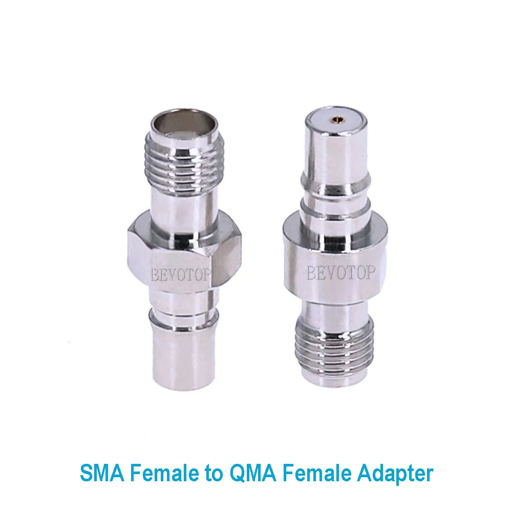 10PCS/lot SMA Female to QMA Female Straight Connector for WiFi Antenna Radio Antenna SMA-K to QMA-K RF Coaxial Adapter Wholesale