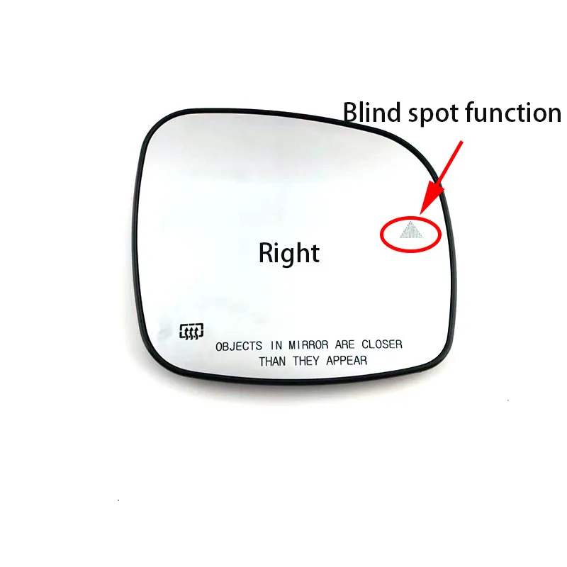 Car Heated Blind Spot Warning Rear Mirror Glass For Chrysler Town & Country 2008-2016 Dodge Grand Caravan 2008-2020 RAM C/V - view 4