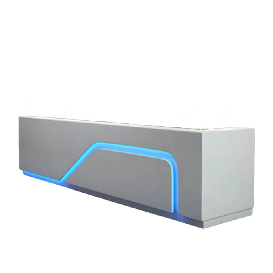 Customized Corporate Front Desk Modern Design Hotel Reception Desk Conference Sign-in Desk