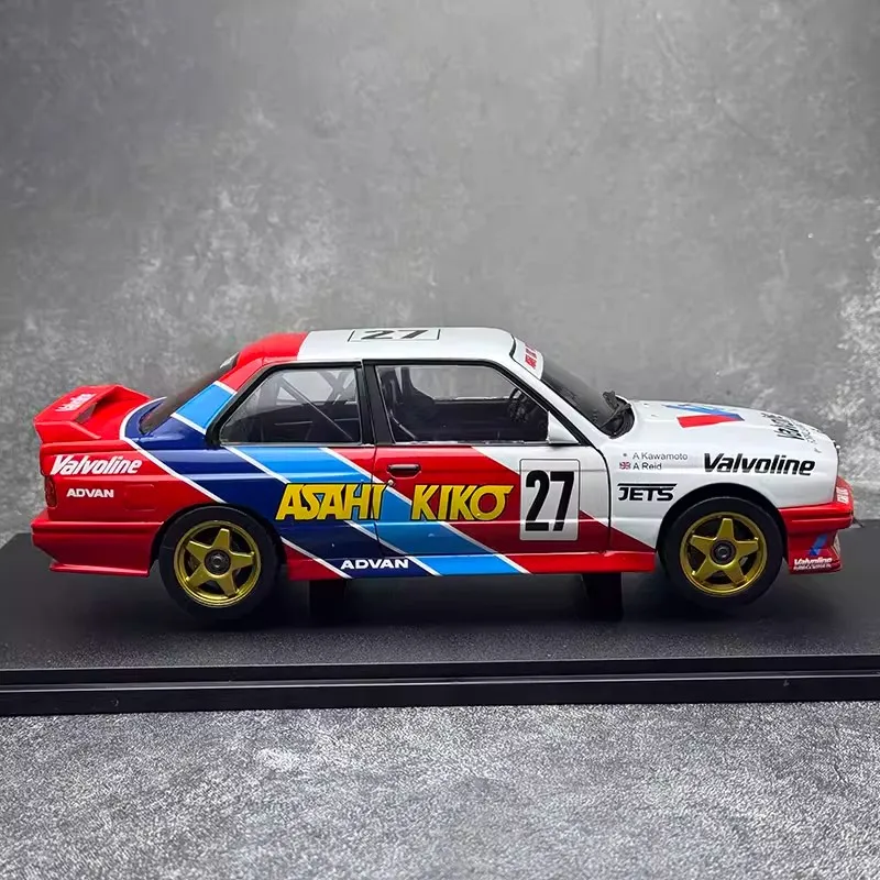 Solido 1/18 BMW M3 # 27 JTCC 1986 z dwoma otwieranymi drzwiami, model samochodu z odlewu, limitowana edycja, kolekcja symulacyjna, samochody, prezenty dla chłopców