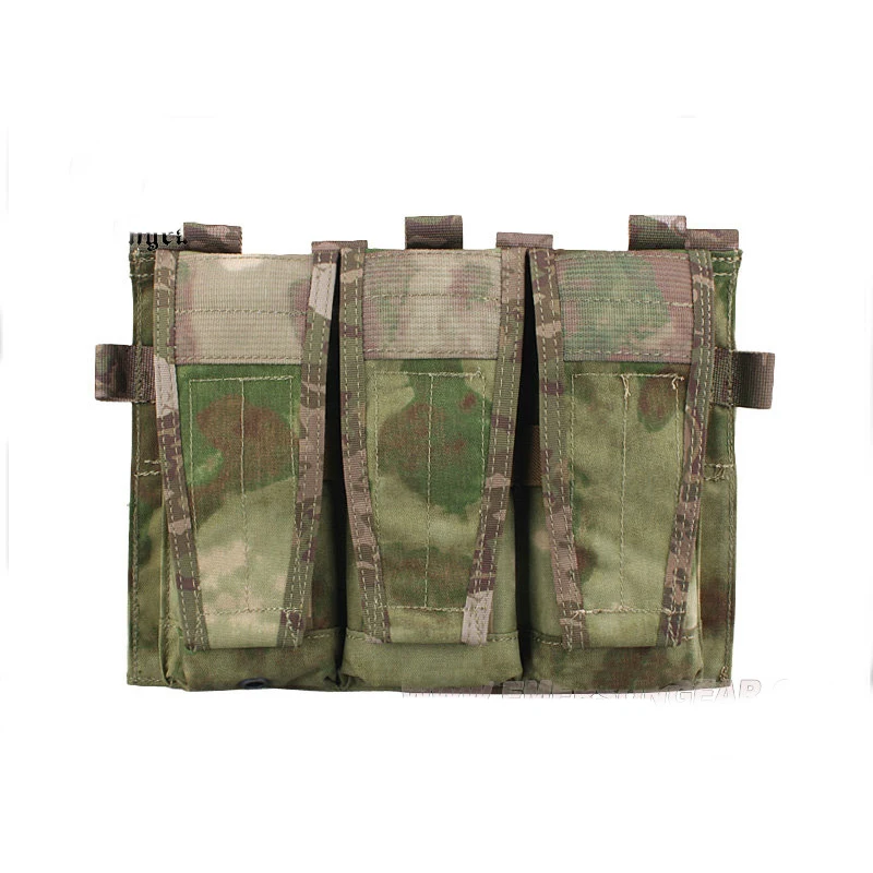 Emersongear AVS Detachable Flap Front Bag M4 556 Mag Pouch Tactical Vest Triple Magazine Pocket Plate Carrier Accessories