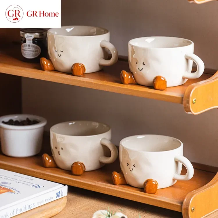 Cute Feet Mug, Ins-style Creative Ceramic Cup with High Appearance Value for Coffee, Beverages and Milk