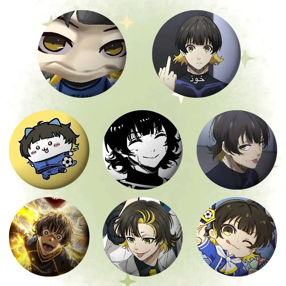 

M-Megurus B-Bachiras Brooches Stylish Ornament Pins Exquisite Round Badge Bag Accessories Jewelry Gifts