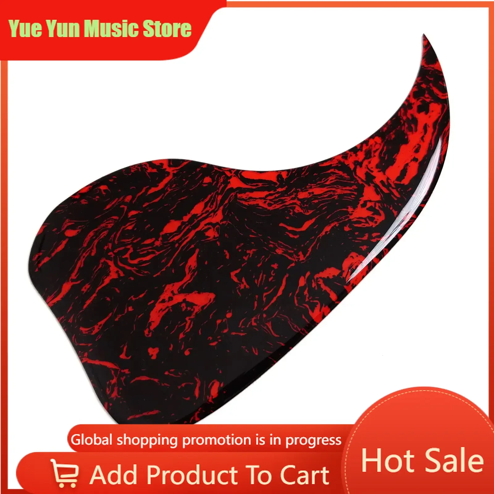 

Water Drop Shape Acoustic Guitar Pickguard 2mm Self-Adhesive Scratch Guard for J45 Guitars Replacement Guitar Parts