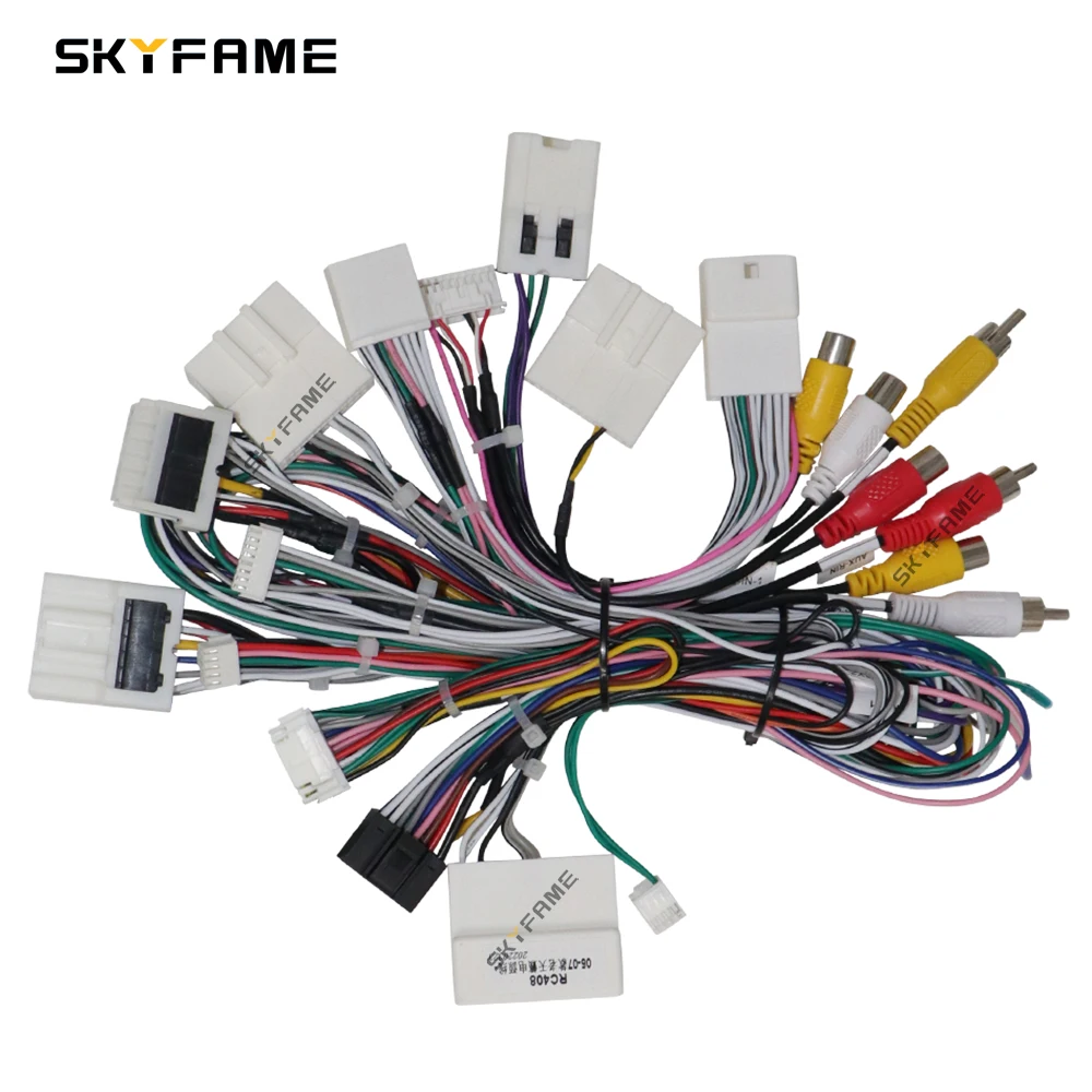 SKYFAME سيارة 16pin الأسلاك تسخير محول Canbus صندوق فك أندرويد راديو كابل الطاقة لنيسان Teana J31 Cefiro
