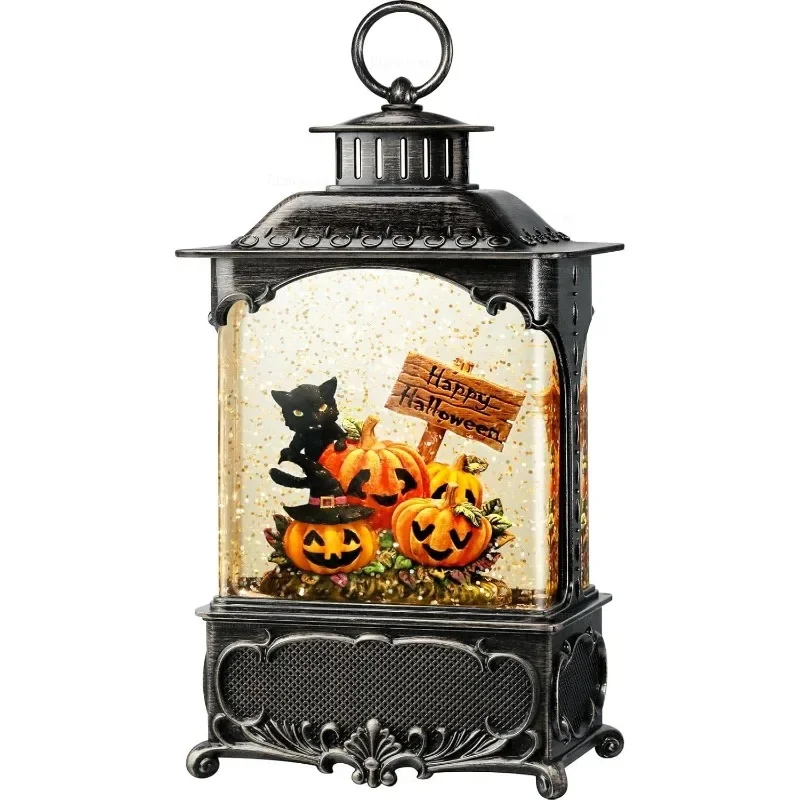 Halloween LED Electronic Candles Ghost Festival Easter Party Arrangement Decorative Ornament Pagoda Wind Lantern Hanging