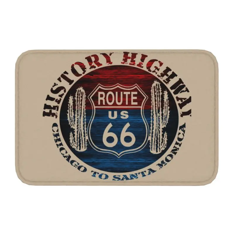 Route 66 The Great America Road Vintage Trip Door Floor коврики для ванной комнаты и кухни Indoor of America Doormat входной ковер