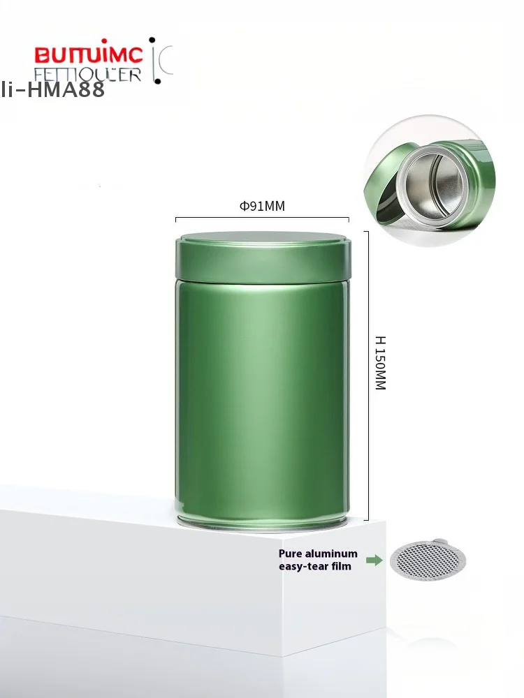

275ml 400ml Tea Jar 304 Stainless Steel Sealed Storage Jar Portable Tea Coffee Beans Container for Home Kitchen Cafes Restaurant