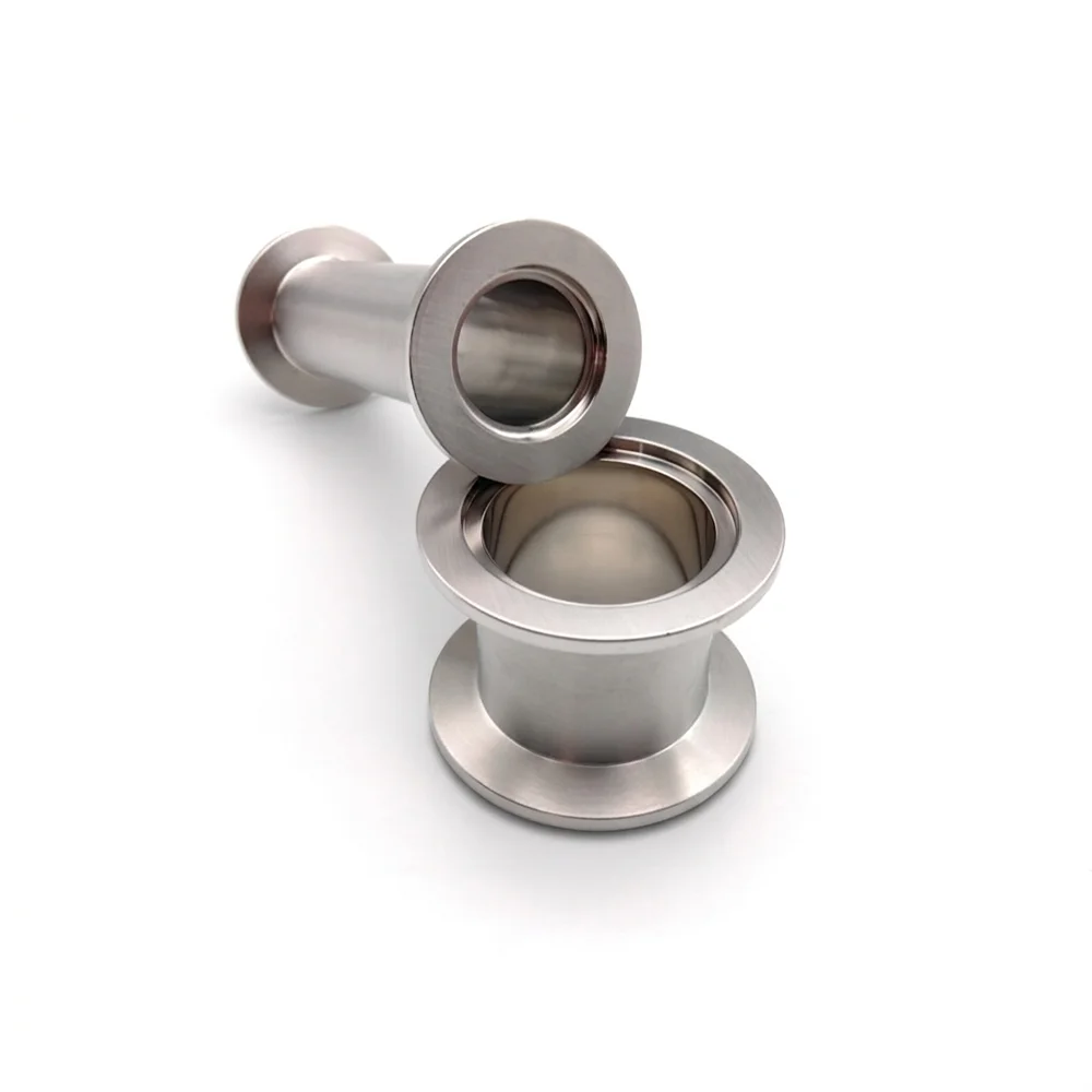 

304 Stainless Steel KF Flange Adapter: KF16/25/40/50 Short Pipe Quick Fit Joint Fitting for Vacuum Pump Systems 40mm-200mm