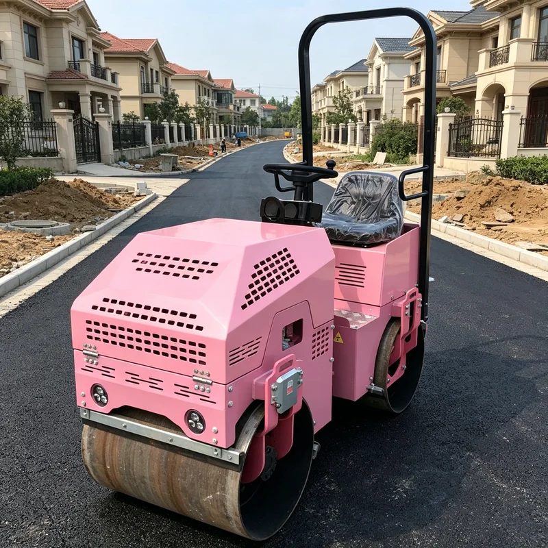 

Customized Double Drum Road Rollers & Industrial Compactor Machine, high vibration for large area road base compaction tasks