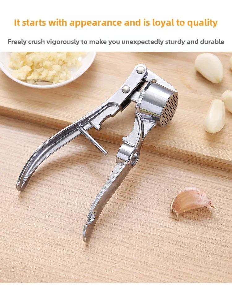 Garlic Press Walnut Clip Bottle Opener Multifunctional Zinc Alloy Stainless Steel Kitchen Gadgets and Accessories Gadgets